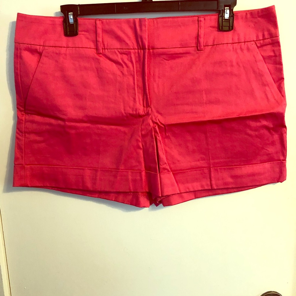 NWOT Solid Hot Pink NY&Co Cuffed Shorts